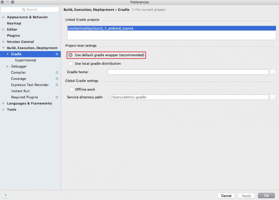 compile android studio apk